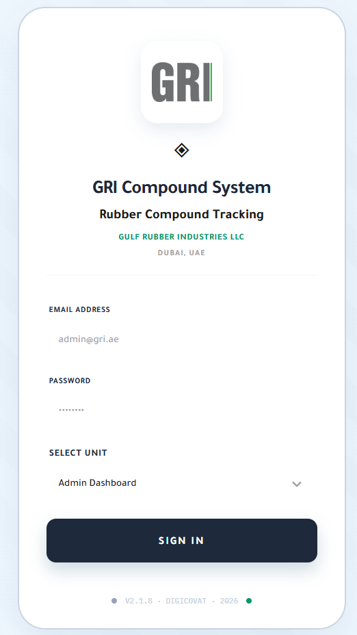 Compound Supply System for Gulf Rubber Industries