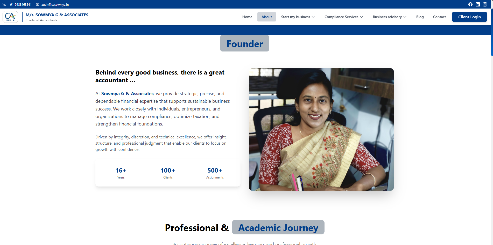 Website for Sowmya